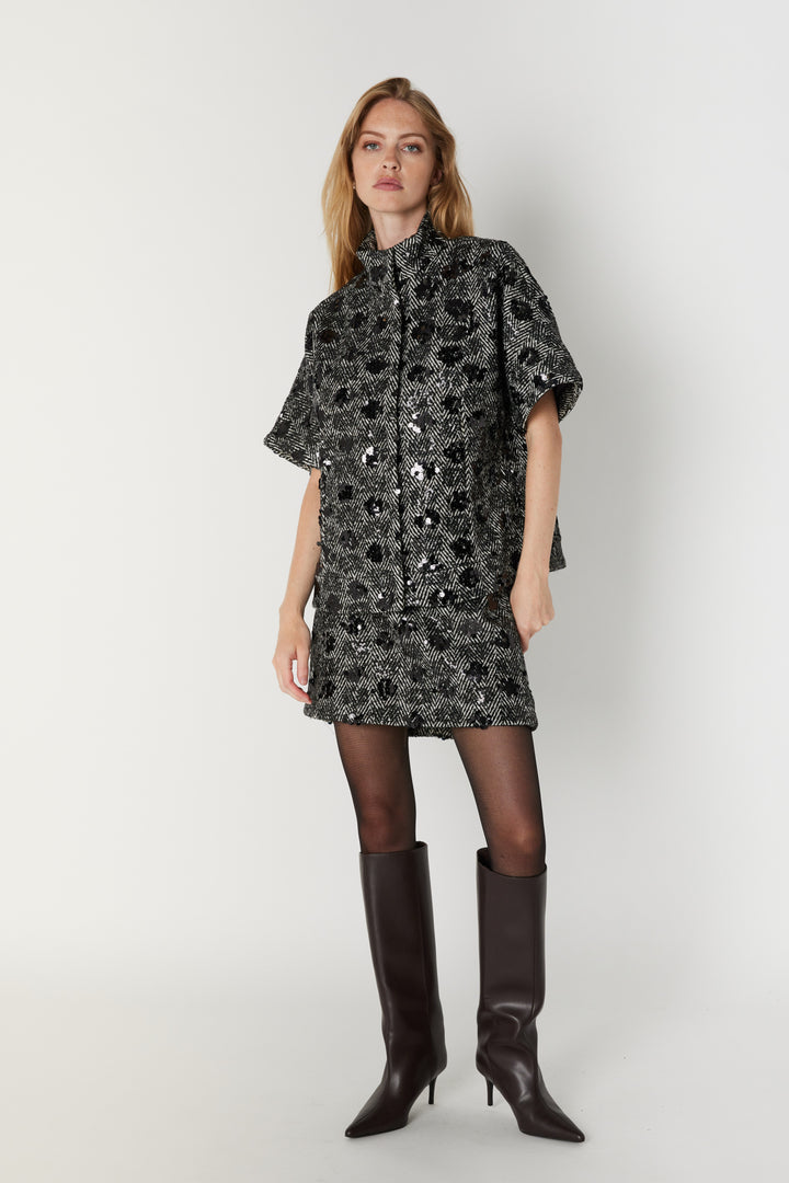 Bruuns Bazaar Women ChamaeBBCarly vest Overtøj Black w white