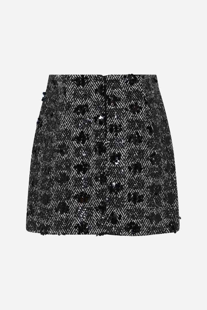 Bruuns Bazaar Women ChamaeBBSanna nederdel Nederdele Black w white