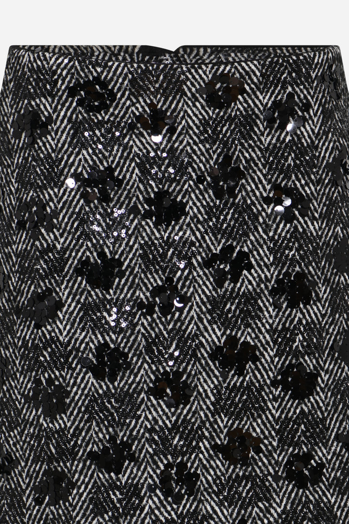Bruuns Bazaar Women ChamaeBBSanna nederdel Nederdele Black w white