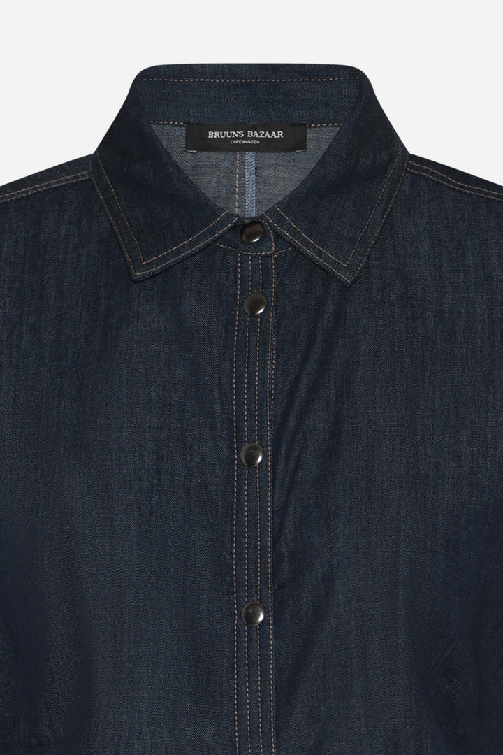 Bruuns Bazaar Women ChambraBBCallie kjole Kjoler Denim blue