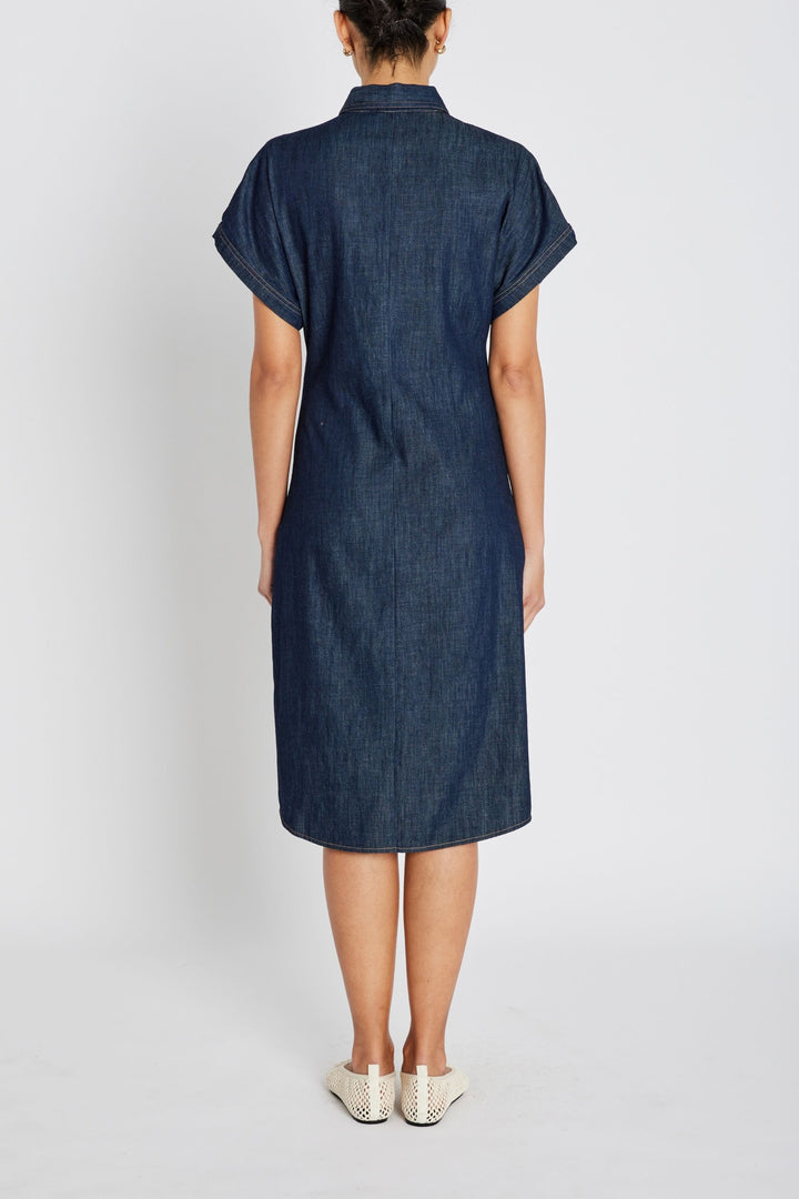 Bruuns Bazaar Women ChambraBBCallie kjole Kjoler Denim blue