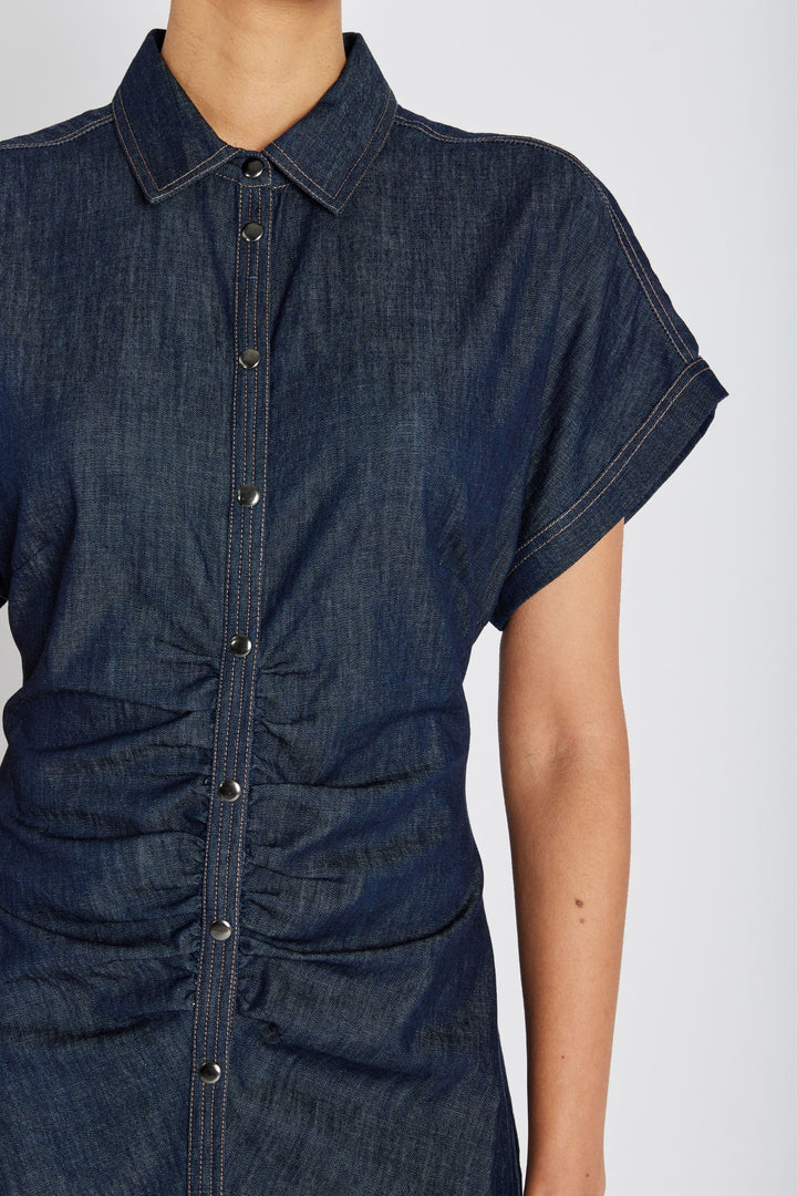 Bruuns Bazaar Women ChambraBBCallie kjole Kjoler Denim blue