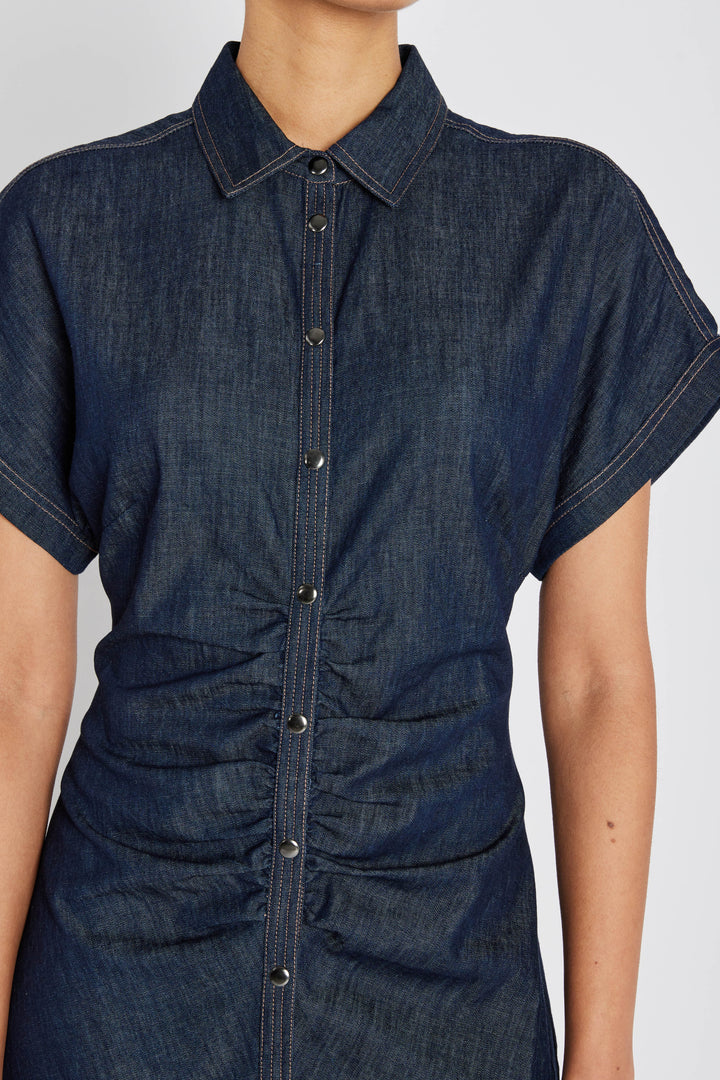 Bruuns Bazaar Women ChambraBBCallie kjole Kjoler Denim blue