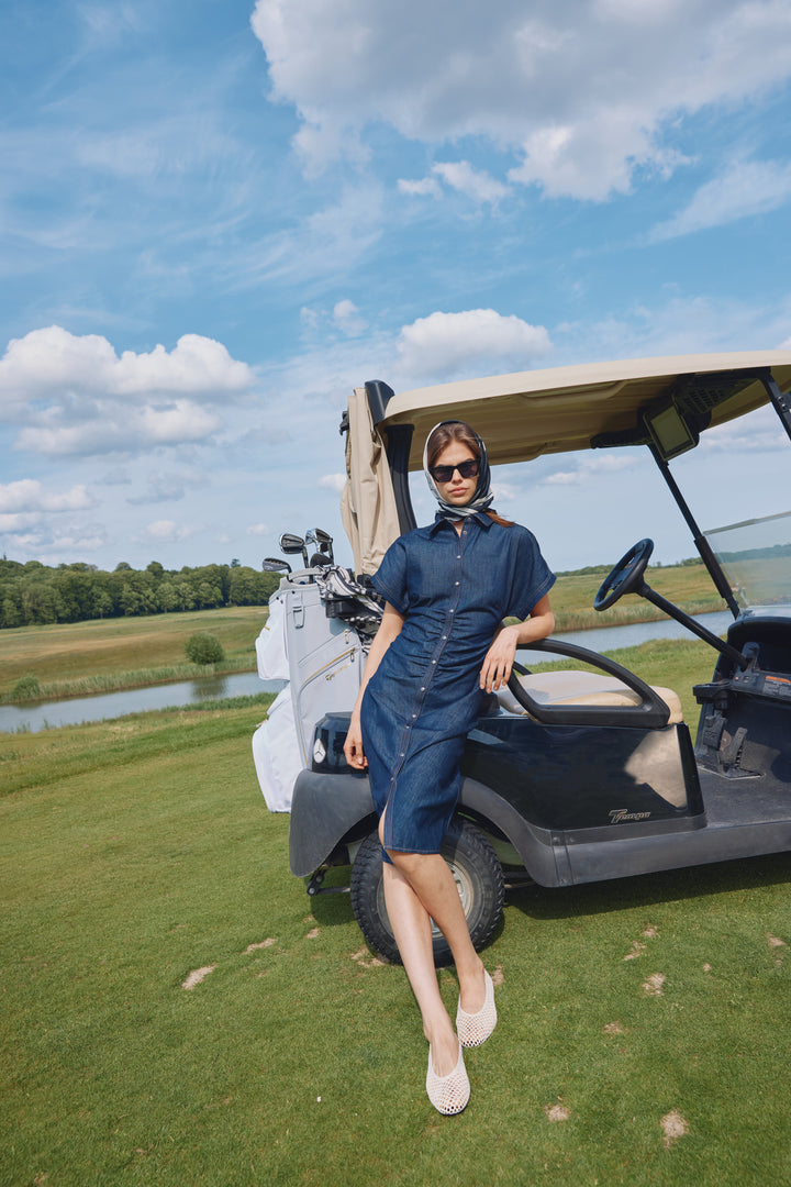 Bruuns Bazaar Women ChambraBBCallie kjole Kjoler Denim blue