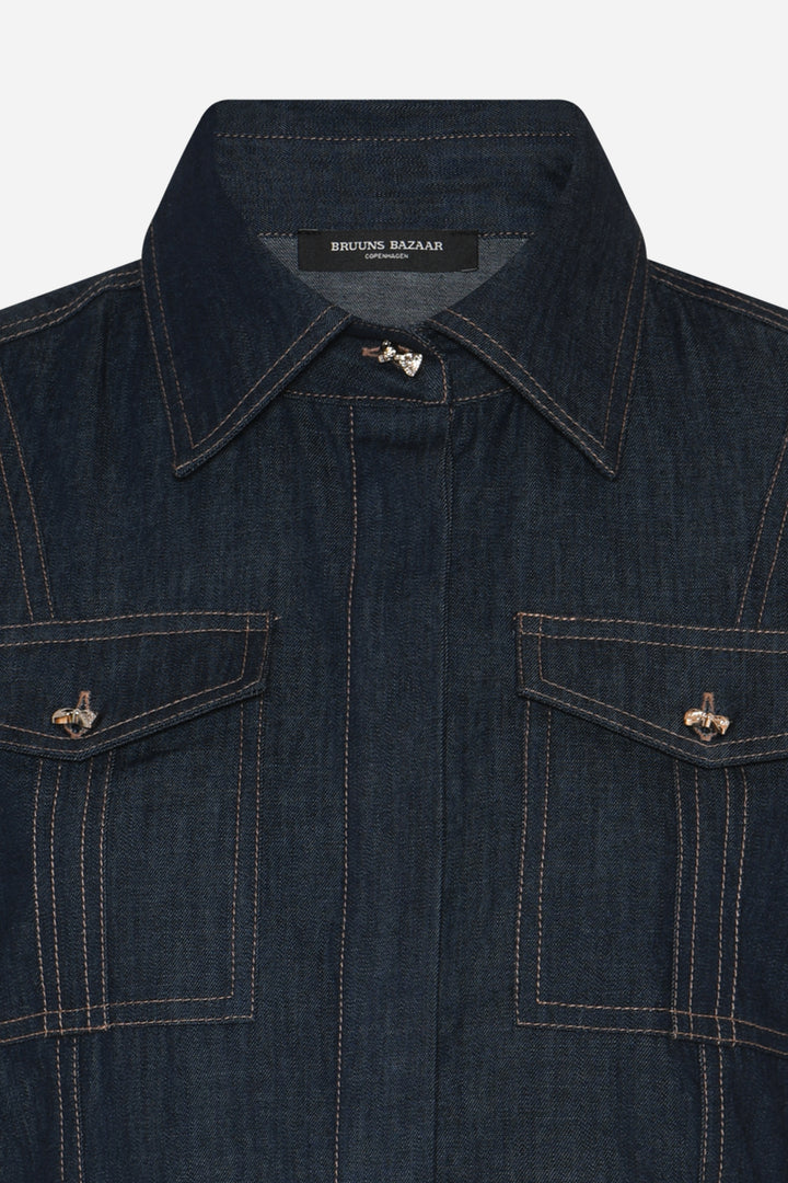 Bruuns Bazaar Women ChambraBBGlorita skjorte Skjorter Denim blue