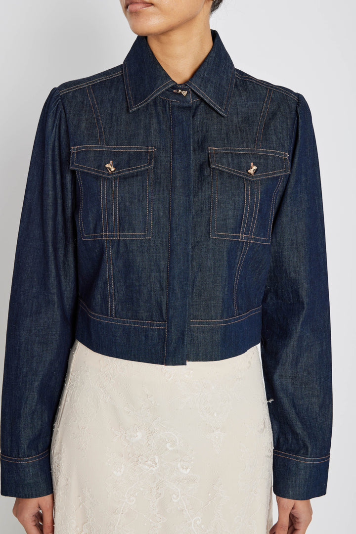 Bruuns Bazaar Women ChambraBBGlorita skjorte Skjorter Denim blue