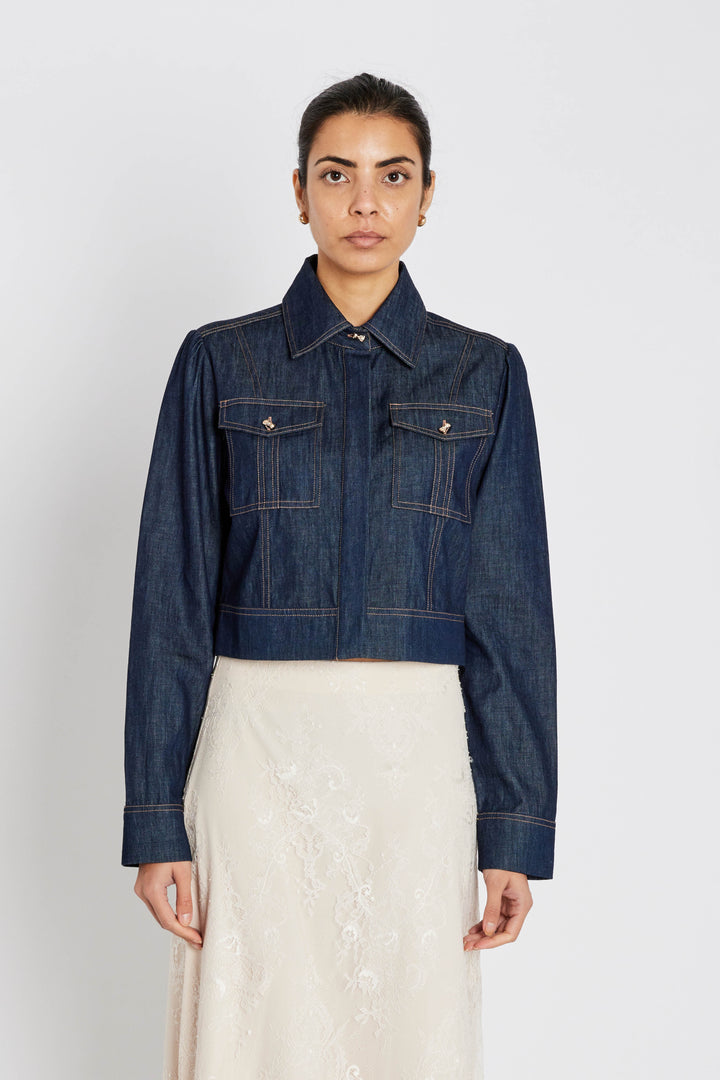 Bruuns Bazaar Women ChambraBBGlorita skjorte Skjorter Denim blue