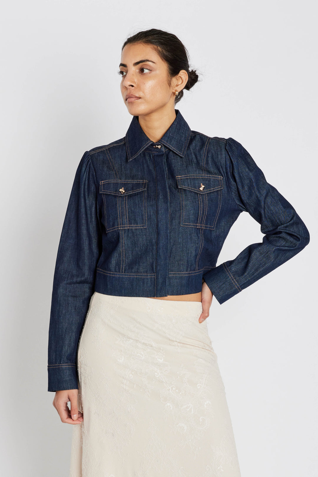 Bruuns Bazaar Women ChambraBBGlorita skjorte Skjorter Denim blue