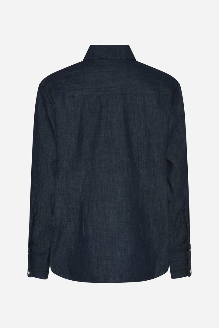 Bruuns Bazaar Women ChambraBBSiwa skjorte Skjorter Denim blue