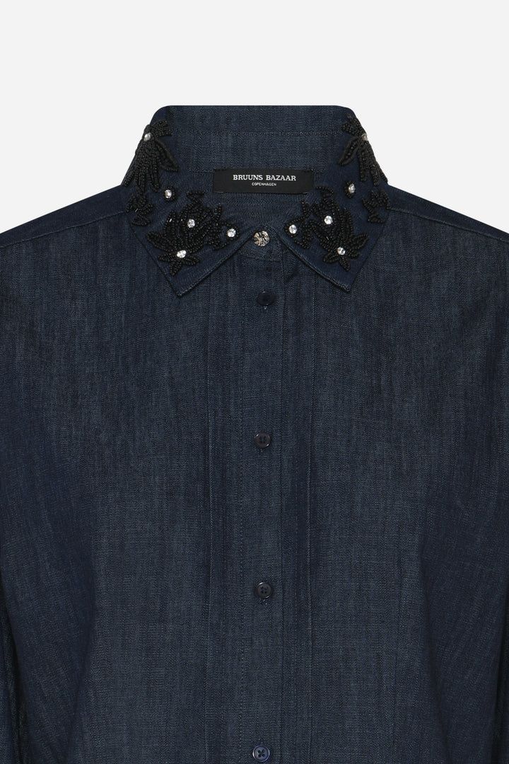 Bruuns Bazaar Women ChambraBBSiwa skjorte Skjorter Denim blue
