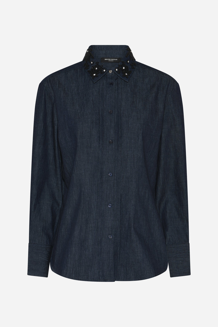 Bruuns Bazaar Women ChambraBBSiwa skjorte Skjorter Denim blue