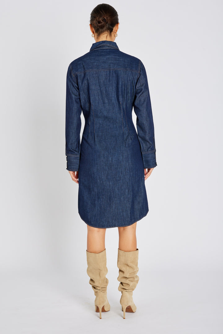 Bruuns Bazaar Women ChambraBBZiki kjole Kjoler Denim blue