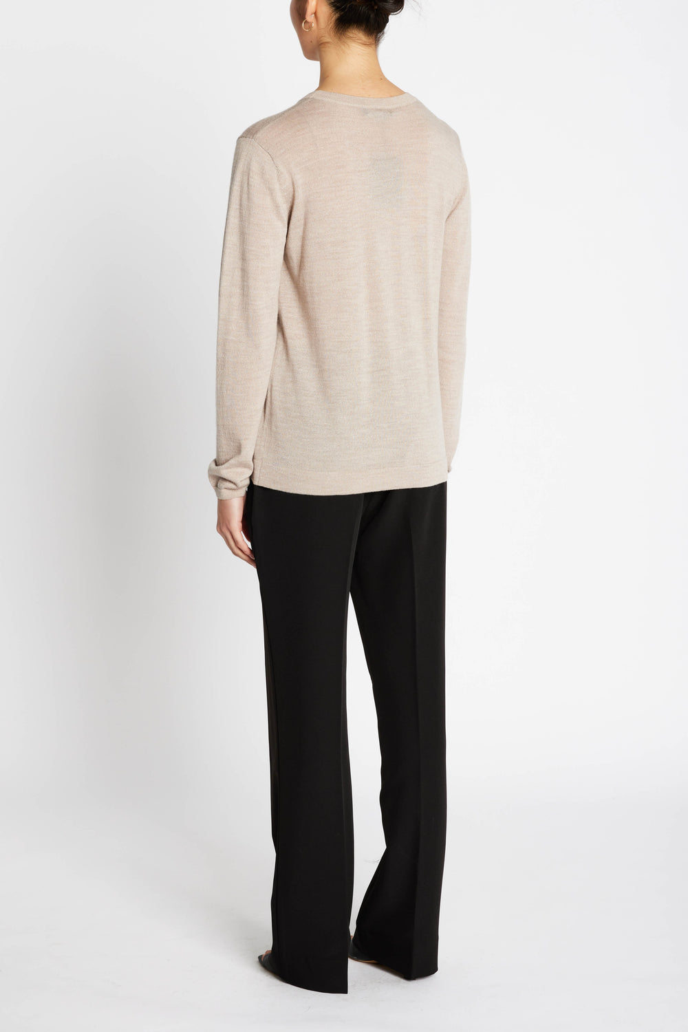 Bruuns Bazaar Women CharleneBB Round Neck Strik Sand Melange