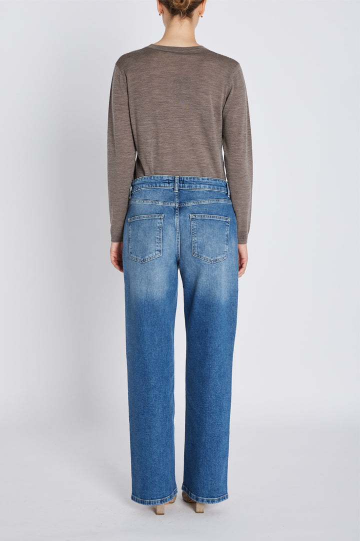 Bruuns Bazaar Women CharleneBB Round Neck Strik Concrete melange