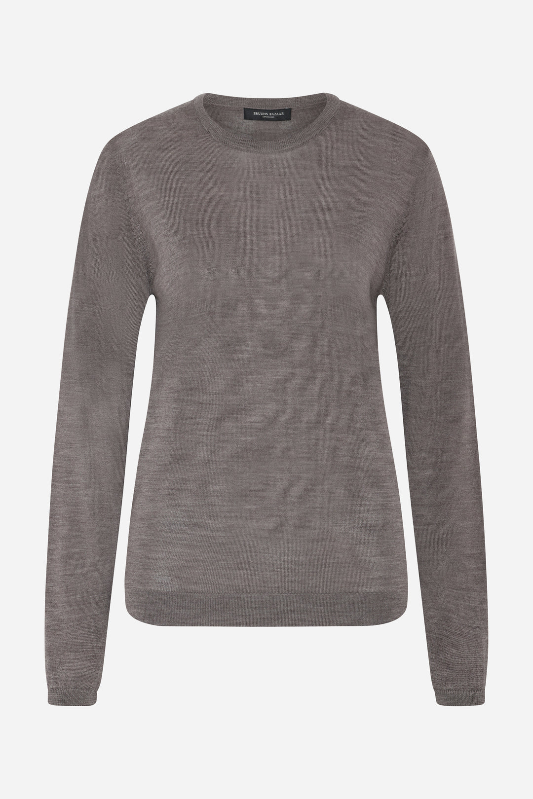 Bruuns Bazaar Women CharleneBB Round Neck Strik Concrete melange