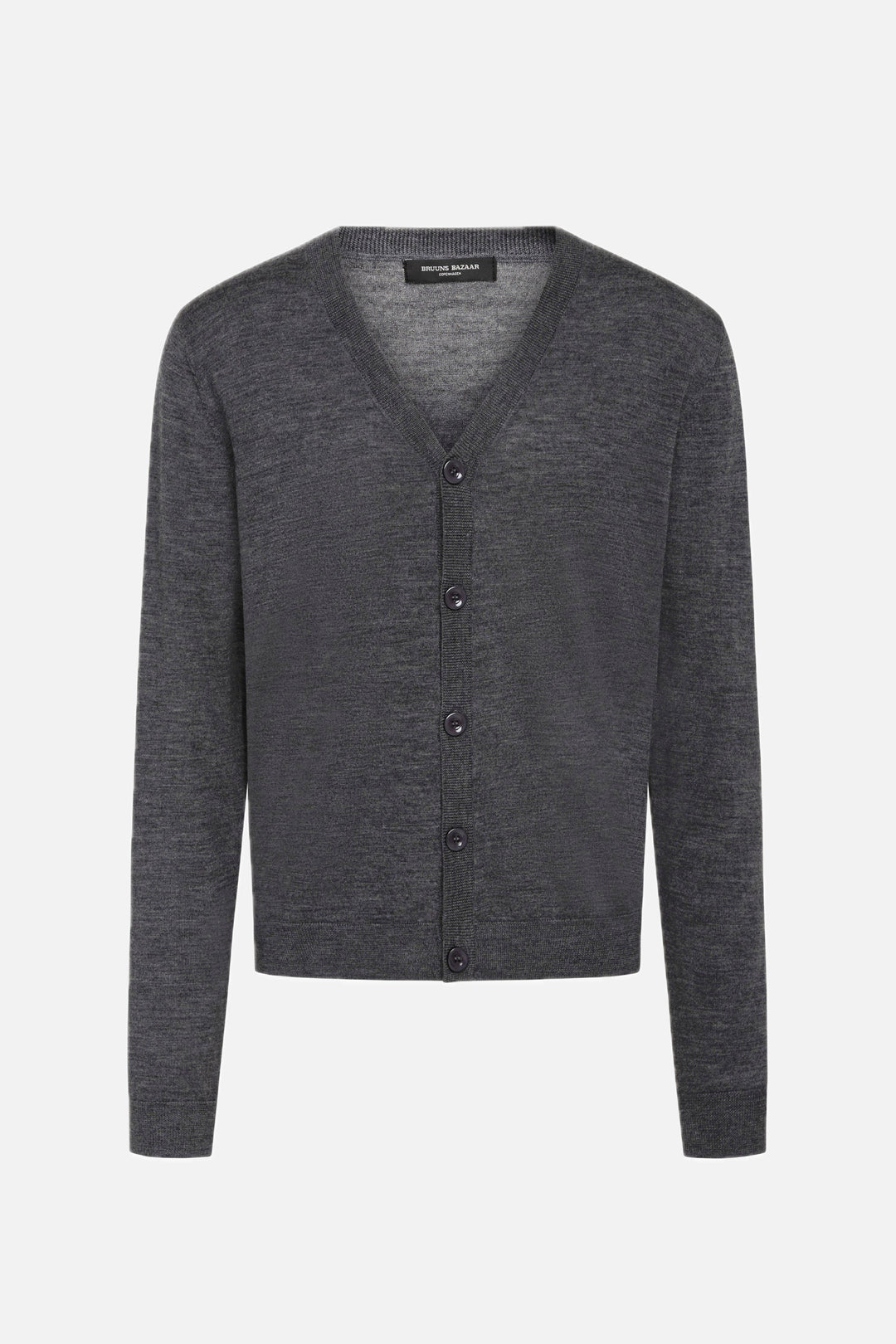 Bruuns Bazaar Men CharlesBBCardigan Strik Mid grey mel