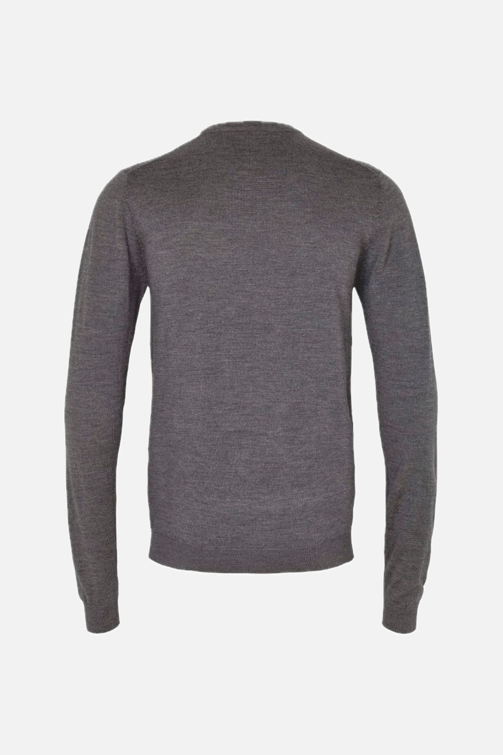 Bruuns Bazaar Men CharlesBB Crew Neck Strik Mid grey mel