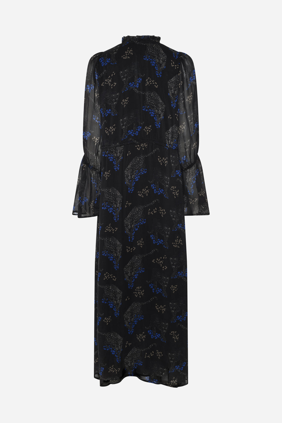 Bruuns Bazaar Women ChionoBBLissa kjole Kjoler Black Blue leopard print