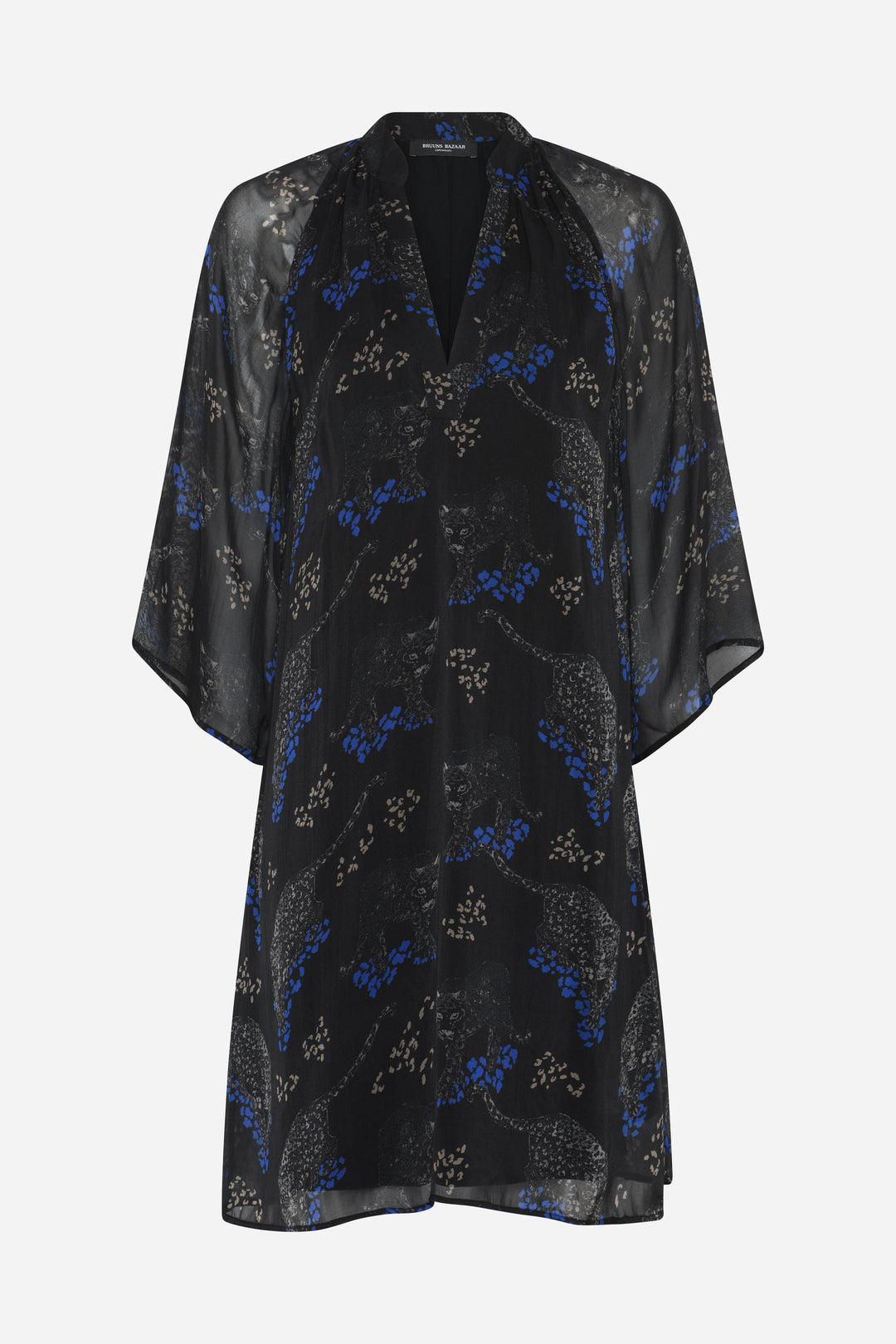Bruuns Bazaar Women ChionoBBWendisa kjole Kjoler Black Blue leopard print