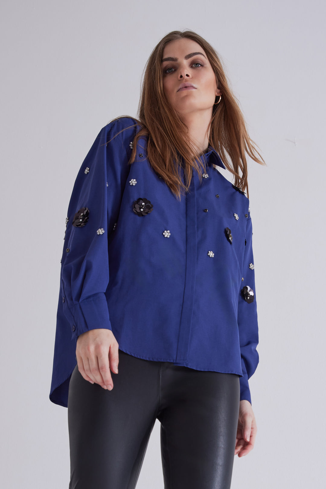 Bruuns Bazaar Women ChrisoulaBBBeia skjorte Skjorter Dark Blue