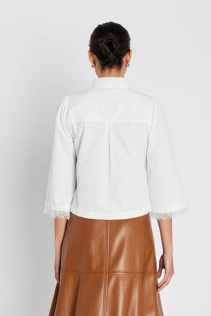 Bruuns Bazaar Women ChrissiBBFeruzi skjorte Skjorter Snow White