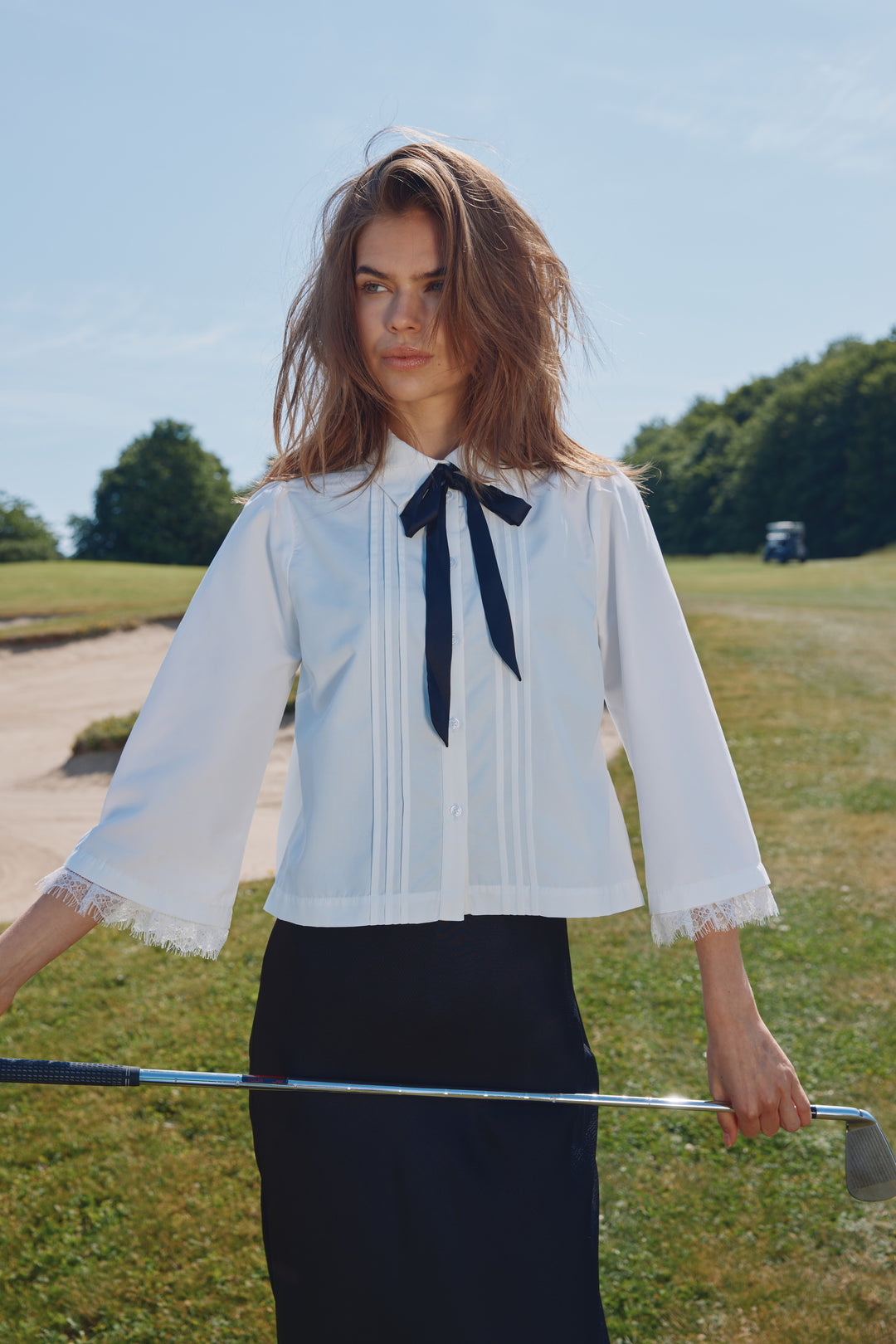 Bruuns Bazaar Women ChrissiBBFeruzi skjorte Skjorter Snow White