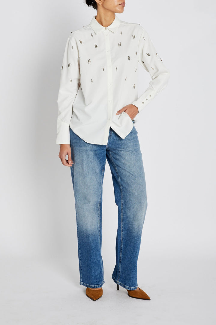 Bruuns Bazaar Women ChrissiBBZinne skjorte Skjorter Snow White