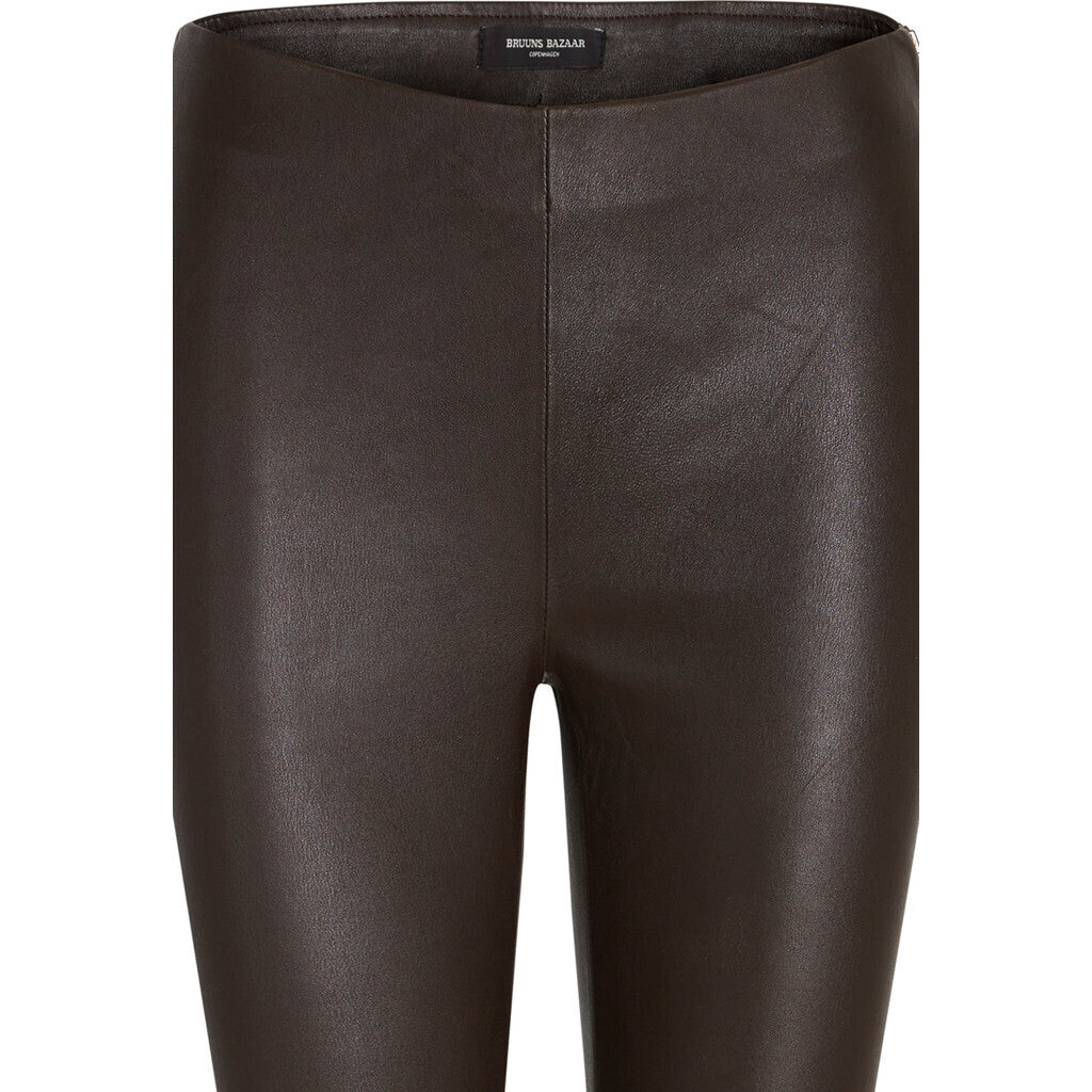 Bruuns Bazaar Women Chrissy Læder Leggins Pants Delicioso