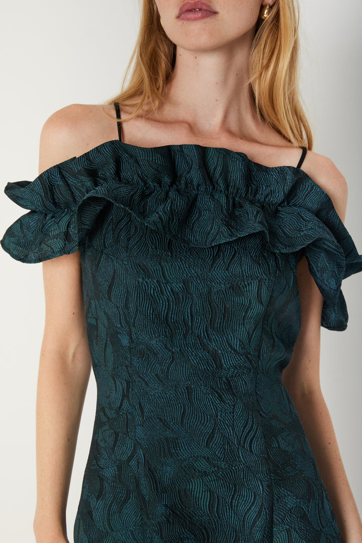 Bruuns Bazaar Women ChunioBBMartha kjole Kjoler Dark green