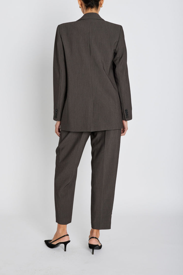 Bruuns Bazaar Women CindySusBBDagny pants Bukser Dark grey mel