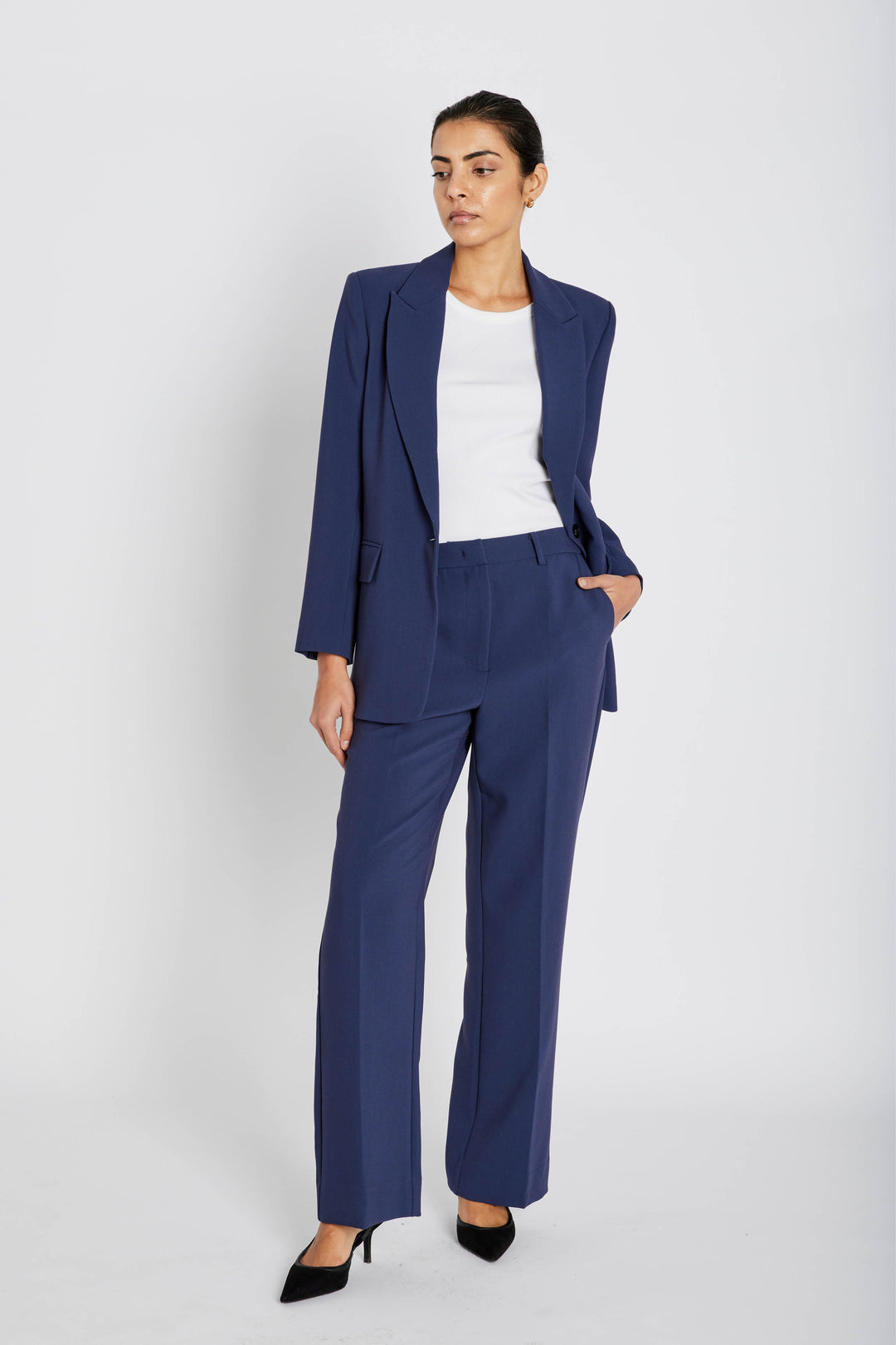 Bruuns Bazaar Women CindySusBBEleza bukser Bukser Nightshadow blue