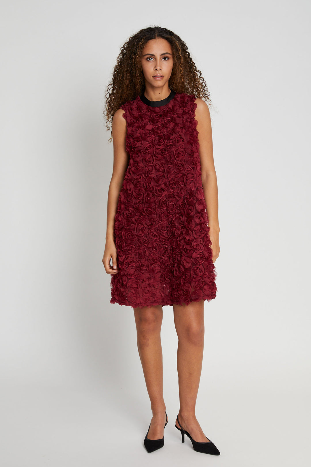 Bruuns Bazaar Women ClarkiaBBChi kjole Dress Oxblood