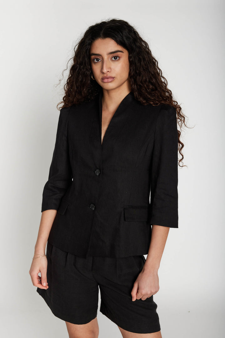 Bruuns Bazaar Women ClinoBBNorris blazer Blazere Black
