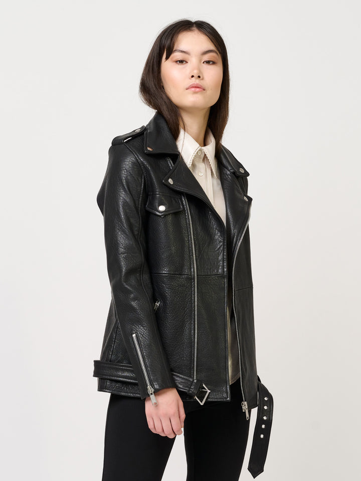 Bruuns Bazaar Women CloveBBInaya Leather jacket Outerwear Black