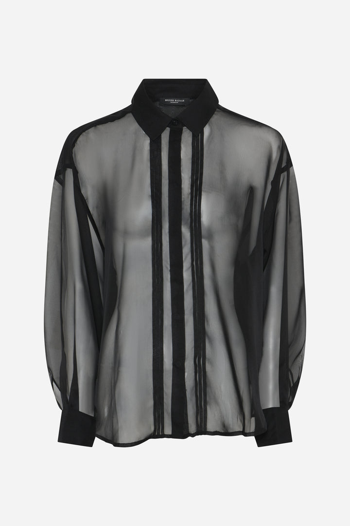 Bruuns Bazaar Women CoakumBBLouas skjorte Skjorter Black