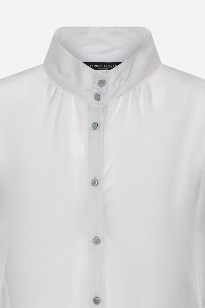 Bruuns Bazaar Women CoakumBBViri lang skjorte Skjorter Light Grey