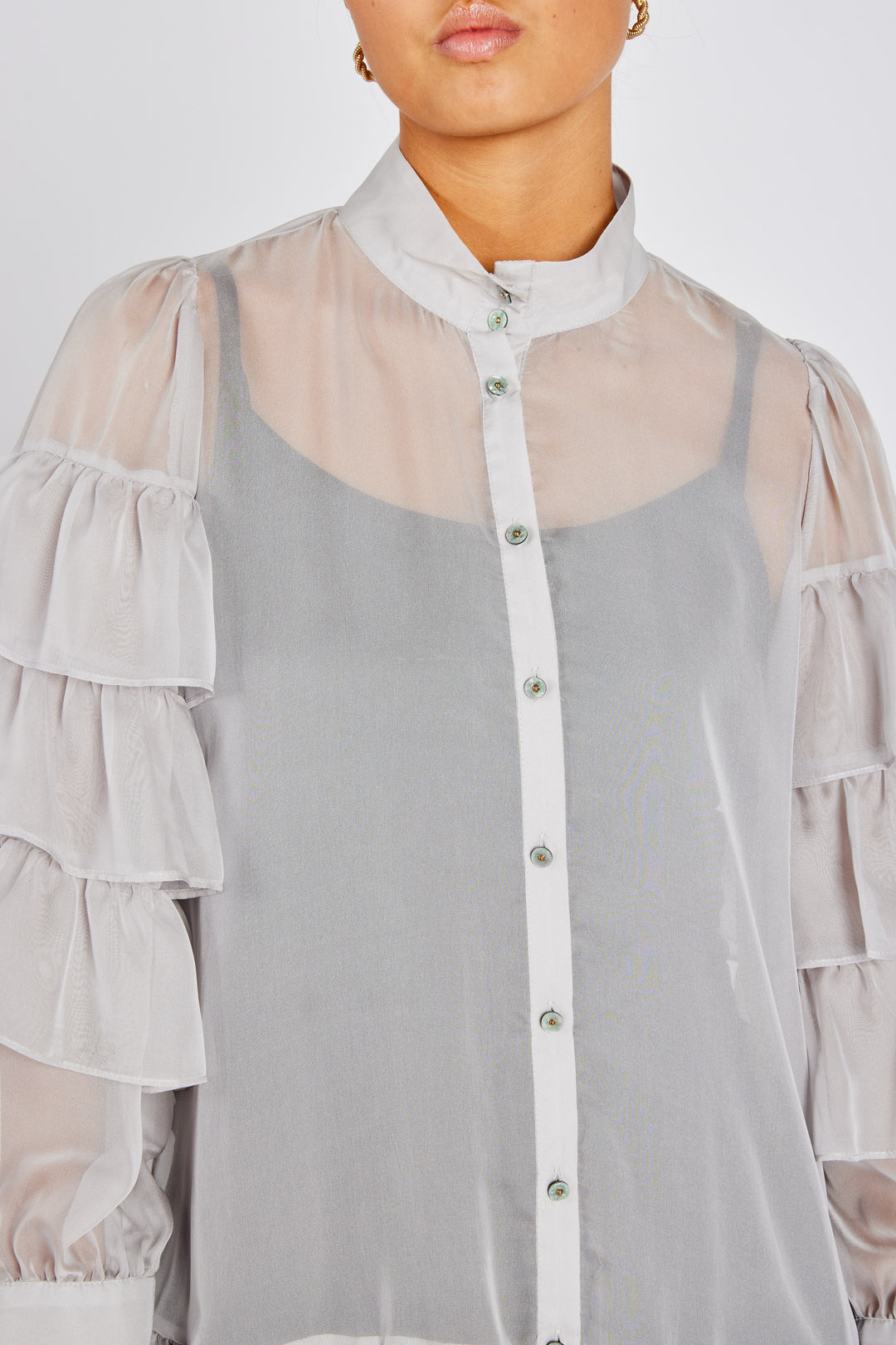 Bruuns Bazaar Women CoakumBBViri lang skjorte Skjorter Light Grey