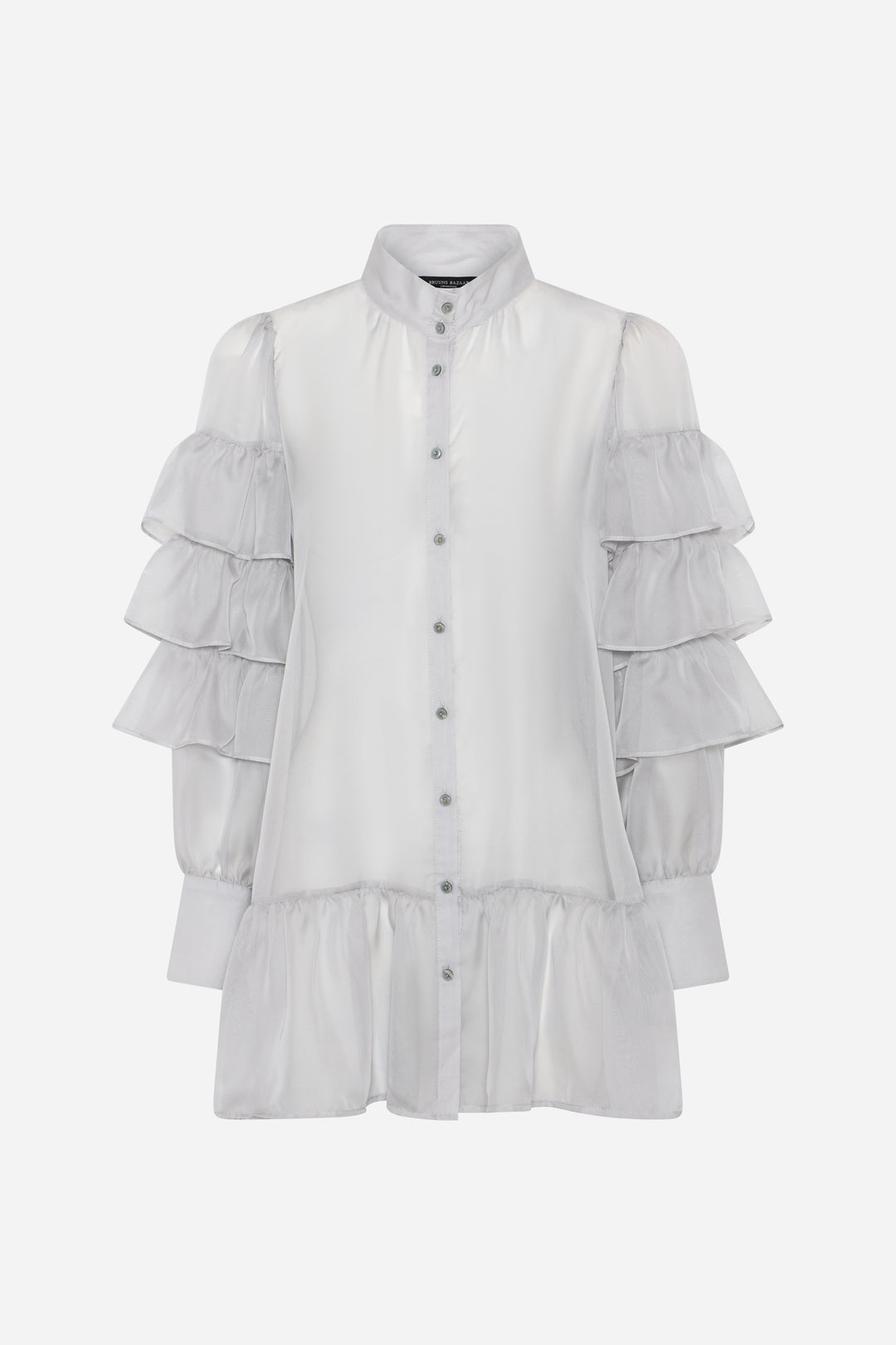 Bruuns Bazaar Women CoakumBBViri lang skjorte Skjorter Light Grey