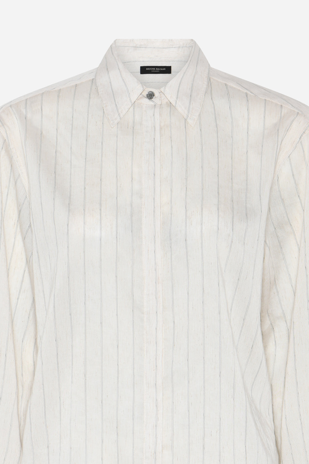 Bruuns Bazaar Women CoccoBBAgatah shirt Skjorter Snow white with black stripe