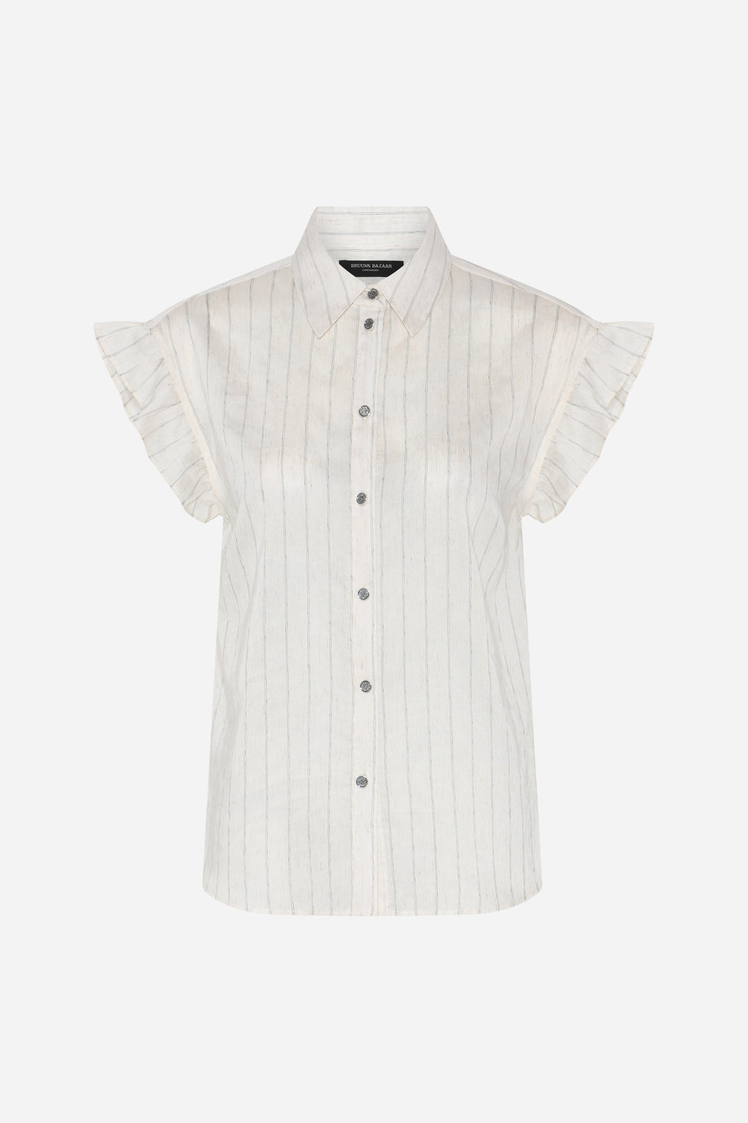 Bruuns Bazaar Women CoccoBBBilla shirt Skjorter Snow white with black stripe