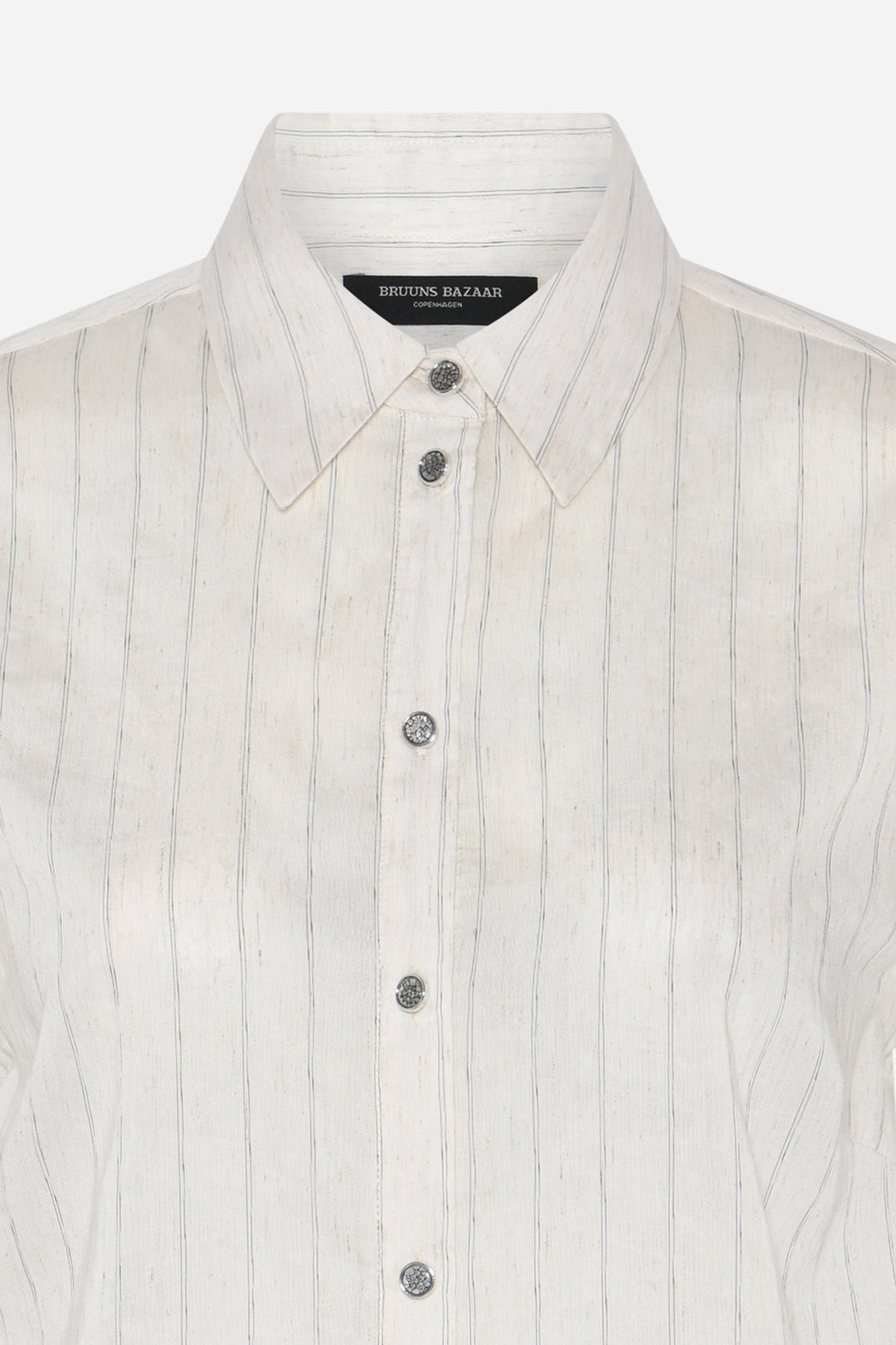 Bruuns Bazaar Women CoccoBBBilla shirt Skjorter Snow white with black stripe