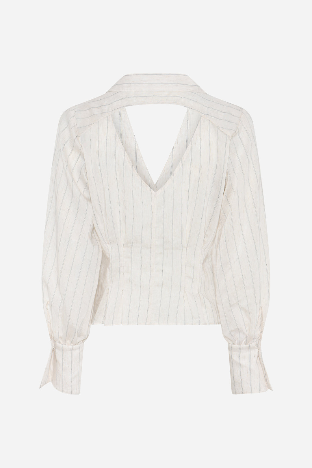 Bruuns Bazaar Women CoccoBBViona shirt Skjorter Snow white with black stripe