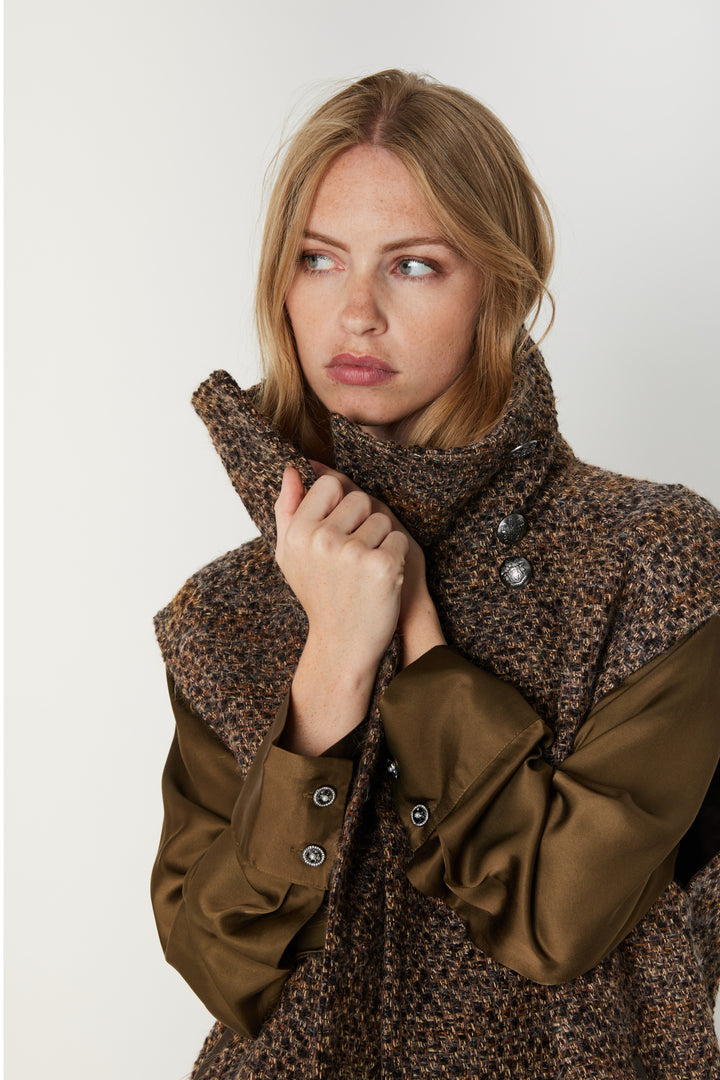 Bruuns Bazaar Women ColpoBBLitas vest Vest Brown Melange
