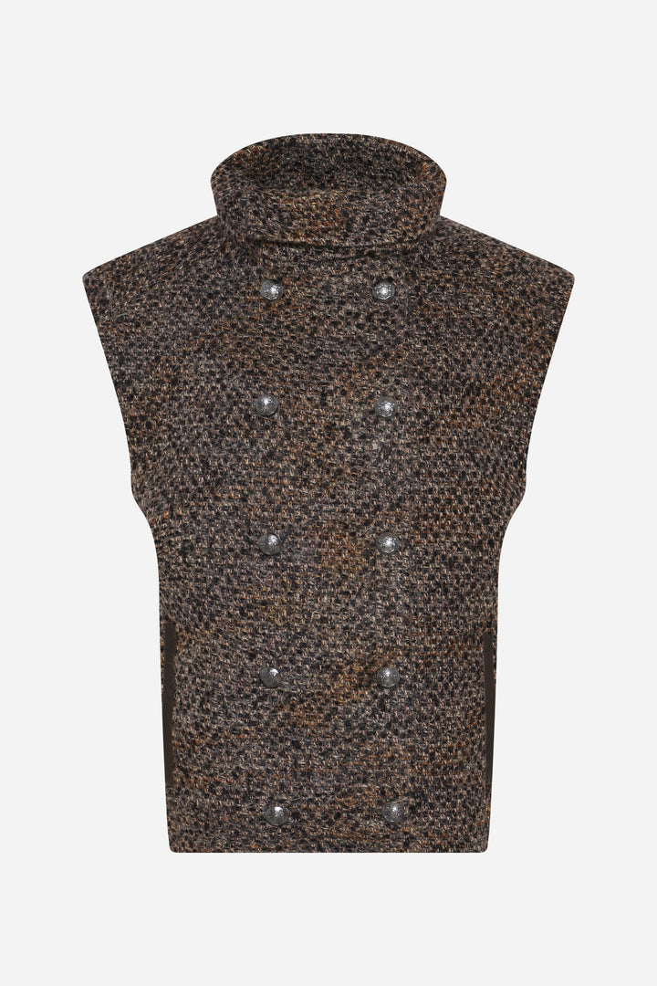 Bruuns Bazaar Women ColpoBBLitas vest Vest Brown Melange