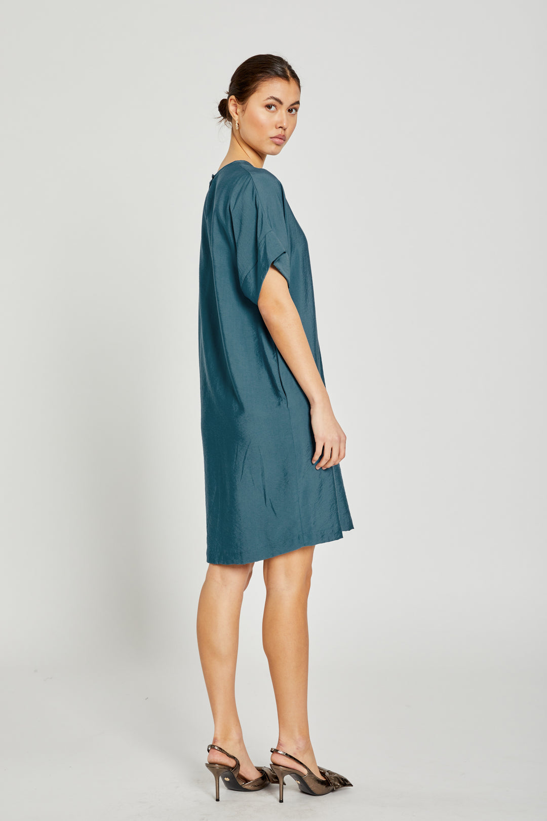 Bruuns Bazaar Women BoucléBBTrina kjole Dress Indian Teal