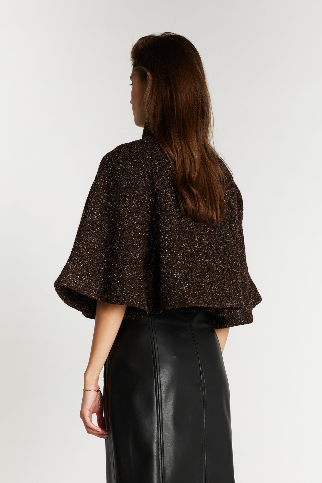 Bruuns Bazaar Women CryosaBBCara kappe Blazere Dark Brown