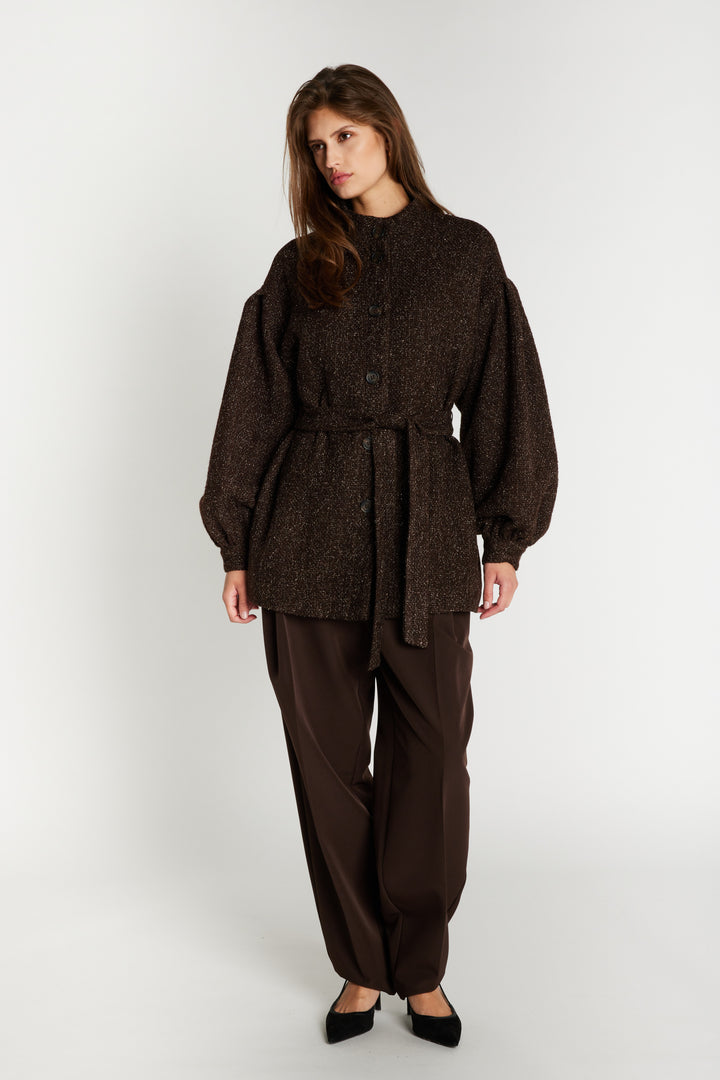 Bruuns Bazaar Women CryosaBBMaddi jakke Overtøj Dark Brown