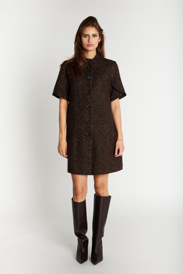 Bruuns Bazaar Women CryosaBBZidia kjole Kjoler Dark Brown