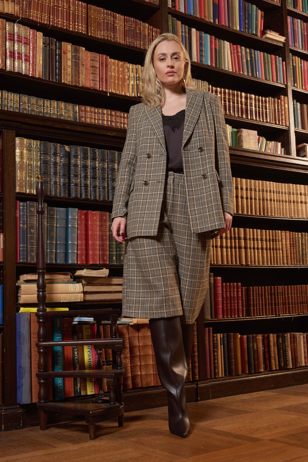 Bruuns Bazaar Women DaisieBBLindi blazer Blazere Green Check