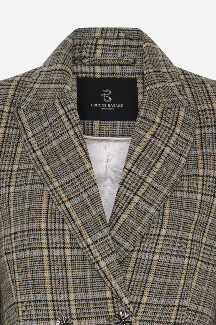 Bruuns Bazaar Women DaisieBBLindi blazer Blazere Green Check